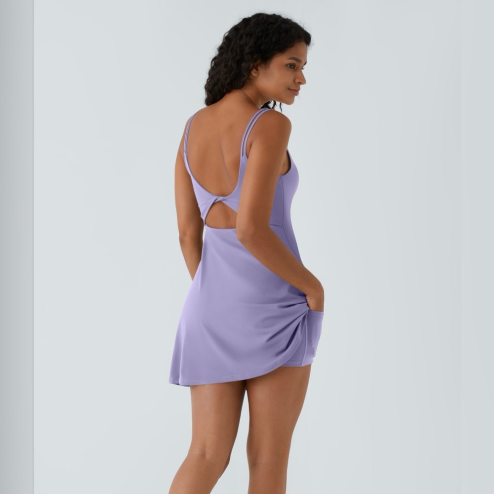 NWT Halara SoftlyZero Plush Double Strap Active Dress